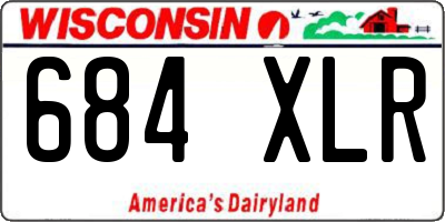 WI license plate 684XLR