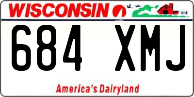 WI license plate 684XMJ