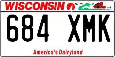 WI license plate 684XMK