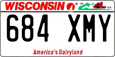 WI license plate 684XMY