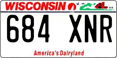 WI license plate 684XNR