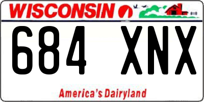 WI license plate 684XNX