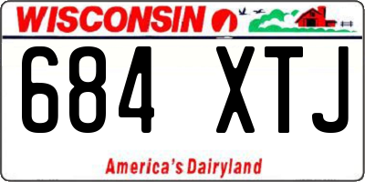 WI license plate 684XTJ
