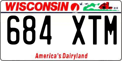 WI license plate 684XTM