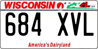 WI license plate 684XVL