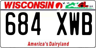 WI license plate 684XWB