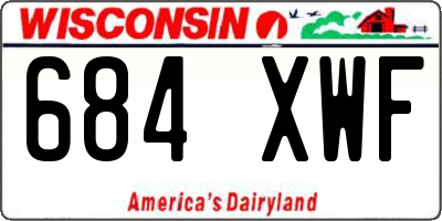 WI license plate 684XWF