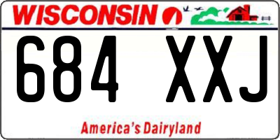 WI license plate 684XXJ