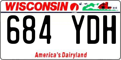 WI license plate 684YDH