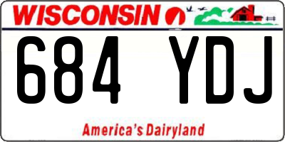 WI license plate 684YDJ