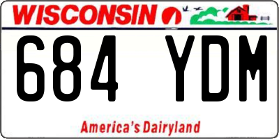 WI license plate 684YDM