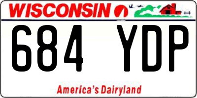 WI license plate 684YDP