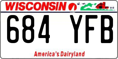 WI license plate 684YFB