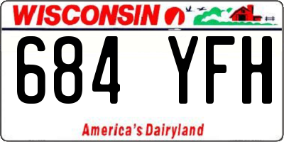 WI license plate 684YFH