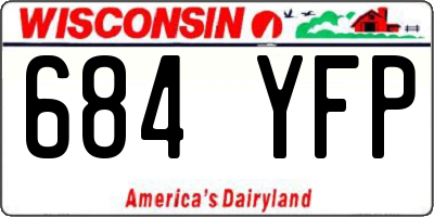 WI license plate 684YFP