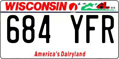 WI license plate 684YFR