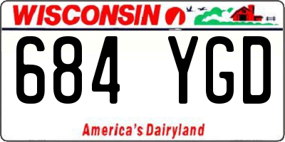 WI license plate 684YGD