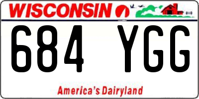 WI license plate 684YGG