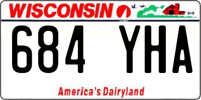 WI license plate 684YHA