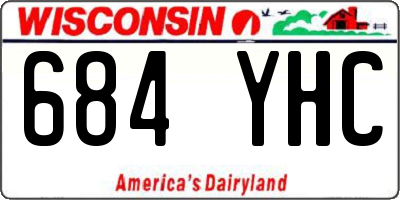 WI license plate 684YHC