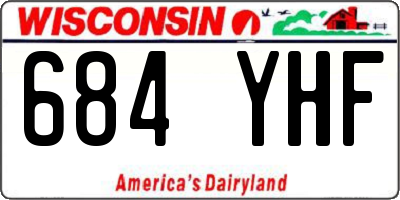 WI license plate 684YHF