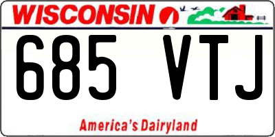 WI license plate 685VTJ