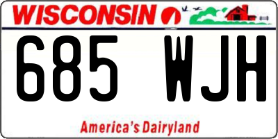 WI license plate 685WJH