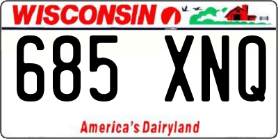 WI license plate 685XNQ