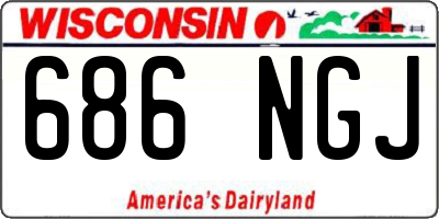 WI license plate 686NGJ