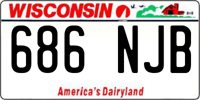 WI license plate 686NJB