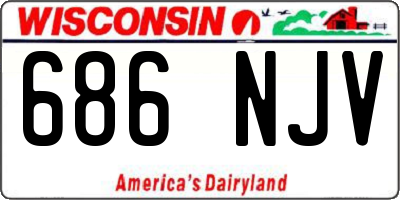 WI license plate 686NJV