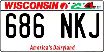 WI license plate 686NKJ