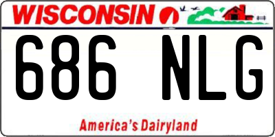 WI license plate 686NLG