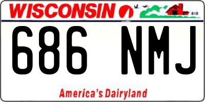WI license plate 686NMJ