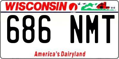 WI license plate 686NMT