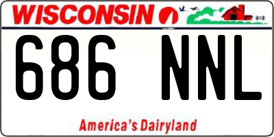 WI license plate 686NNL