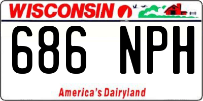 WI license plate 686NPH