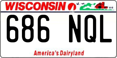 WI license plate 686NQL