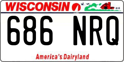 WI license plate 686NRQ