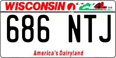 WI license plate 686NTJ