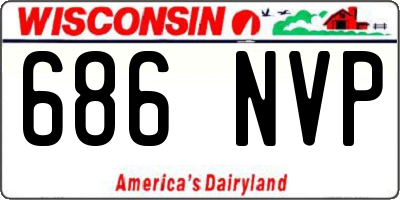 WI license plate 686NVP