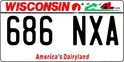 WI license plate 686NXA