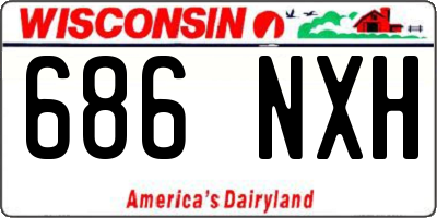 WI license plate 686NXH