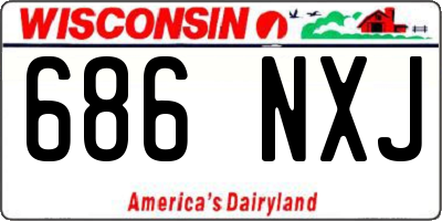 WI license plate 686NXJ