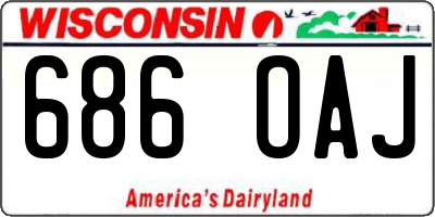 WI license plate 686OAJ