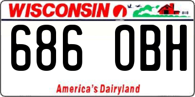 WI license plate 686OBH
