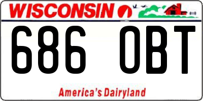 WI license plate 686OBT