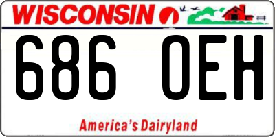 WI license plate 686OEH