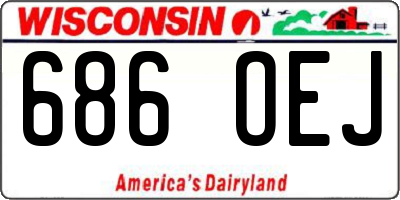 WI license plate 686OEJ