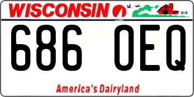 WI license plate 686OEQ